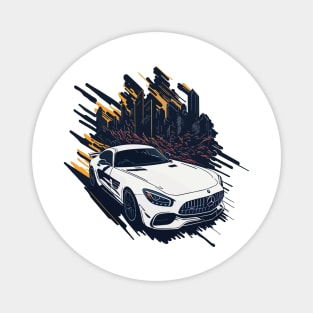 Mercedes AMG GT Vintage Car Magnet